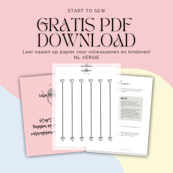 GRATIS DOWNLOAD - Start to Sew op papier NL